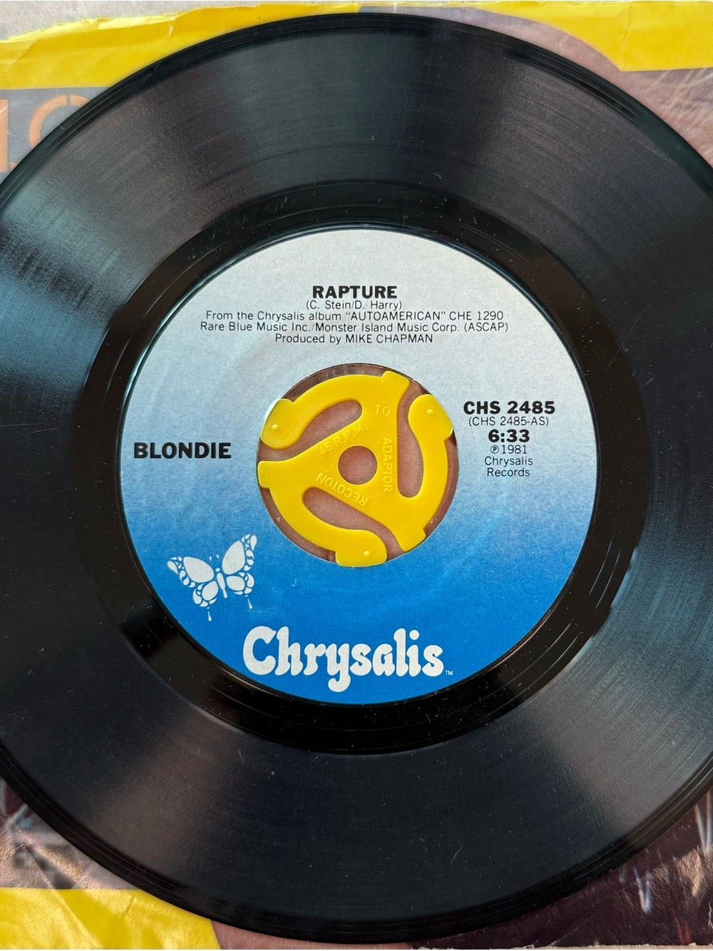 Blondie Rapture Single 45rpm 7inch Brand new - Picture 3 of 5